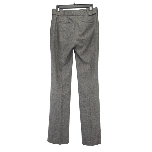 JUDITH & CHARLES Long inseam 33 Wool Designer Office Grey Tweed Straight Pants 2 - Picture 3 of 6